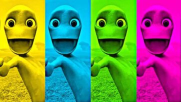 The Dancing Cheerful Colorful Aliens Adventures