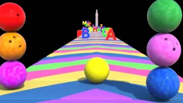 Magic ABC Bowling Lane for Kids - Learn Letters A to Z with Colors and Motion