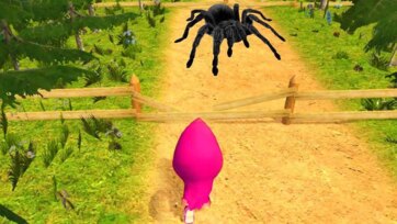 Masha Escapes the Giant Spider Adventure in the Forest Game