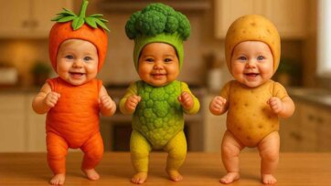Veggie Baby Dance Party - Carrot, Broccoli & Potato Move and Groove