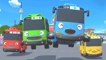 Rainbow Toy Bus Parade - Fun Vehicle Story for Toddlers and Kids