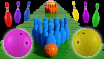Colorful Bowling Game for Kids - Fun Pins and Balls Adventure