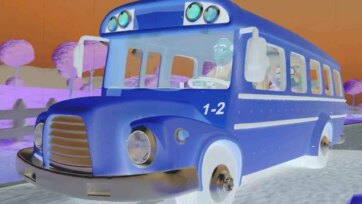 Magic School Bus Ride for Kids - Fun Journey with Friends on the Road
