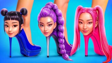 Magical Talking High Heels with Colorful Hair Adventure for Kids