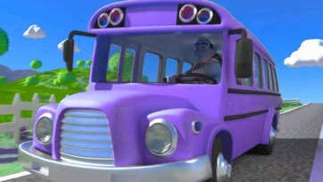 Sunny Day Bus Ride for Kids - Friendly Driver and Fun Road Adventure